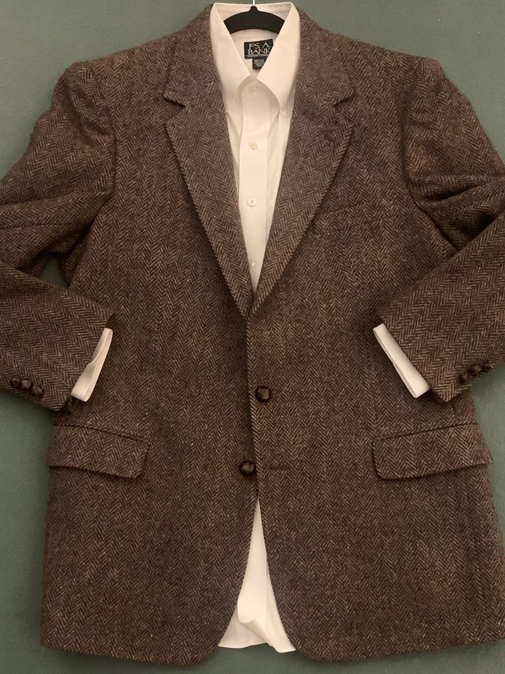 WOODMERE Pure New Wool Fall/Winter Herringbone Jacket